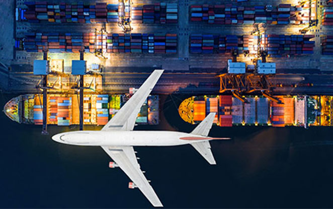 Container Ships and Airplanes