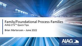 Adding Process Families - Family/Foundational | CTS Quick Tips