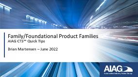 Adding Product Families - Family/Foundational | CTS Quick Tips