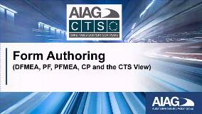Form Authoring (DFMEA,PF,PFMEA,CP) | CTS