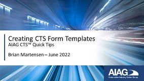 Creating CTS Form Templates | CTS Quick Tips